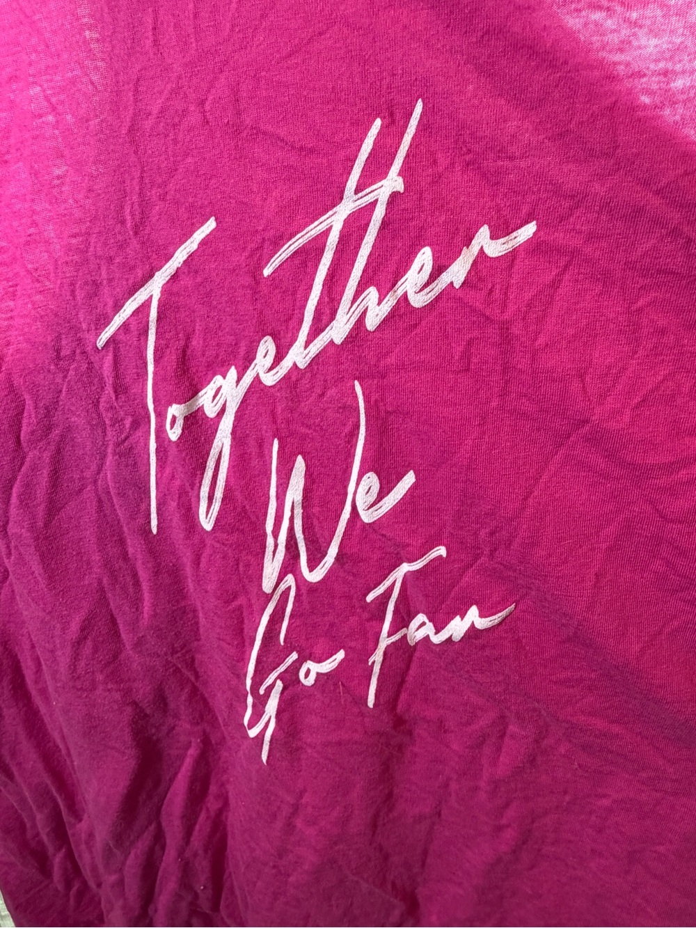 Peloton Pink Script Graphic Tank Top Racerback